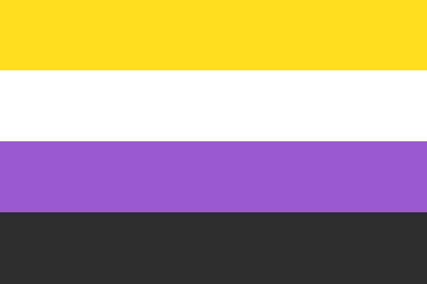 Flag of Bandeira do orgulho NĂŁo-binĂĄrio