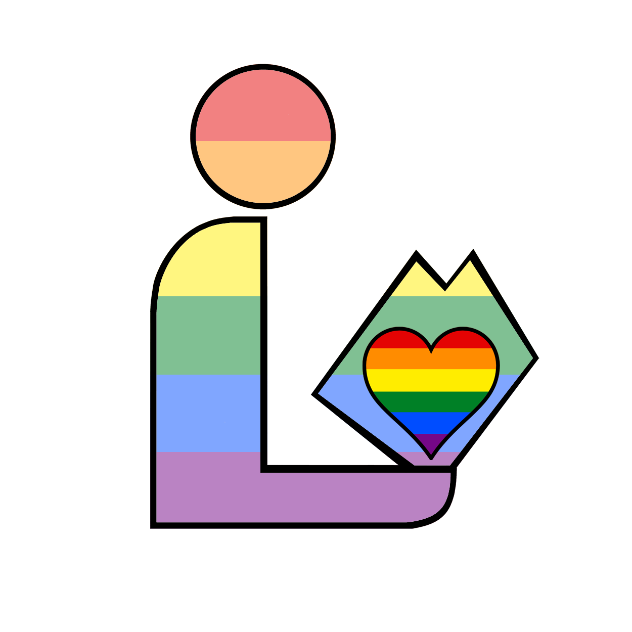 Flag of Homoromantic Pride Library Logo