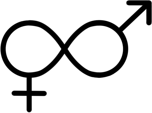Flag of Intersex infinity symbol