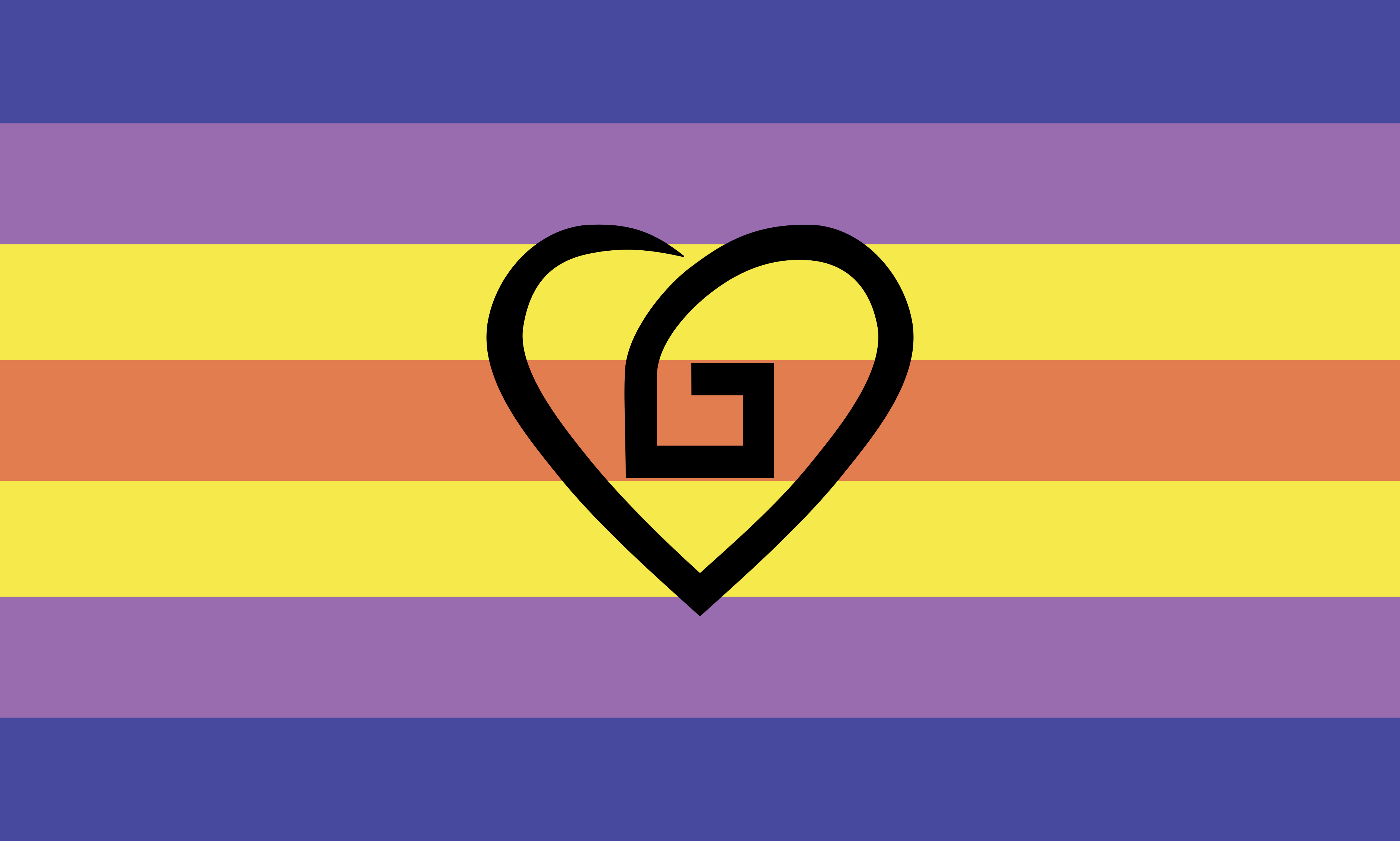 Flag of Love outside the box - Alternative Non-Monogamy Pride Flag